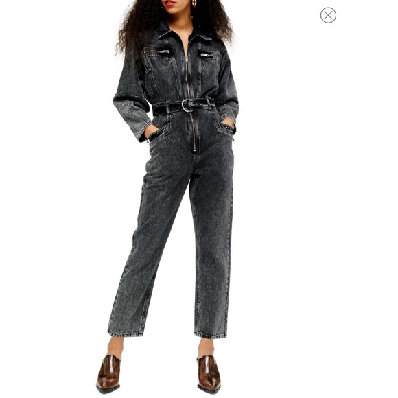 topshop acid wash boiler suit